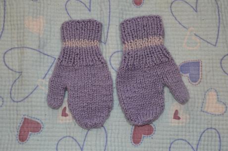 Pletené palcové rukavice palčáky, 104