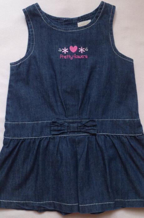 Dětské džínové šatičky, šaty, zn.bhs, bhs,80