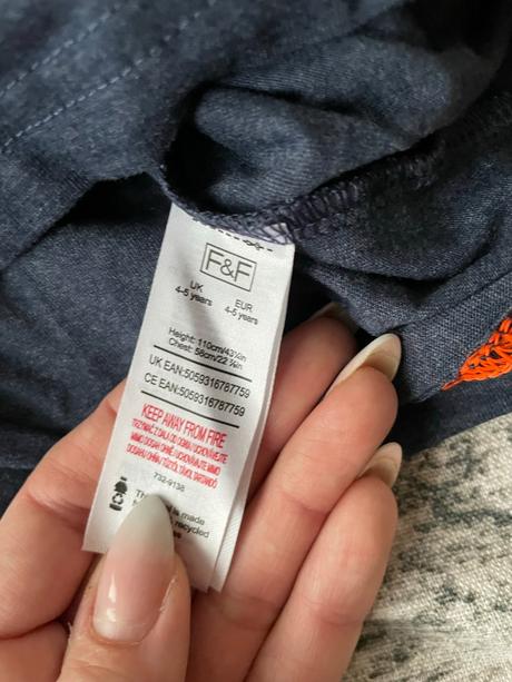 Chlapecké triko s dlouhým rukávem f&f 110, f&f,110