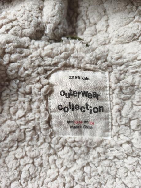 Khaki zimní bunda kabát zara 164/xs,s, zara,164