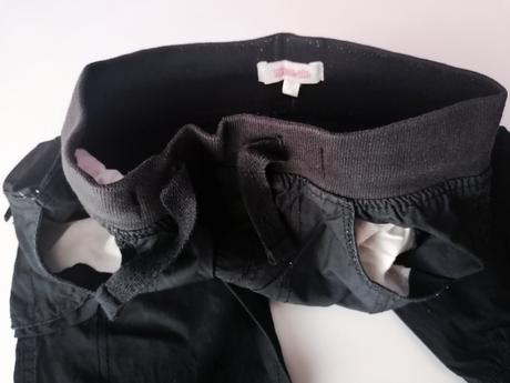 Černé bavlněné kalhoty vel 140 - 146, 140