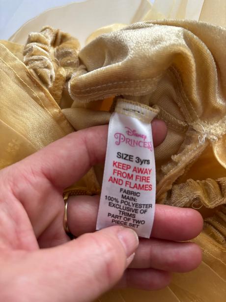 An9/ kostým delux bell kráska disney - v.3 roky, 