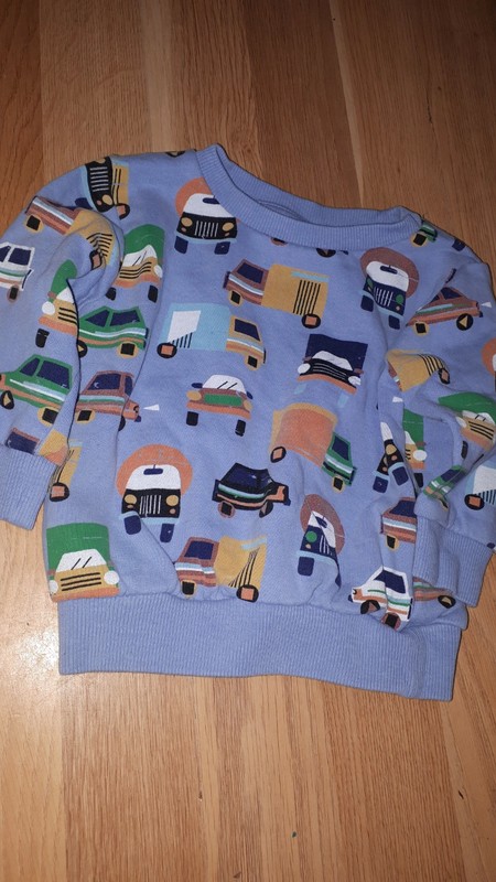 Modrá mikina s auty 74 next, next,74