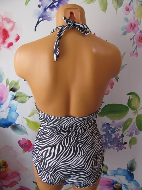 Jednodílné černobílé plavky, esmara,38