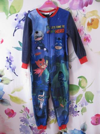Chlapecký fleecový overal na spaní pj masks, 110