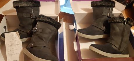 2 x kozačky sede, 32