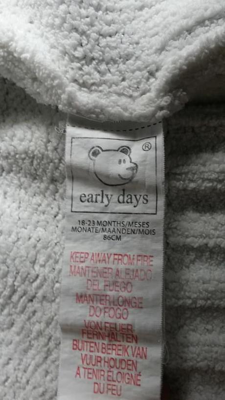 Bílý propínací svetr s kapucí vel. 86, early days,86