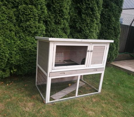 Dřevěná králíkárna stall lucky, výběh 116 65 100, 