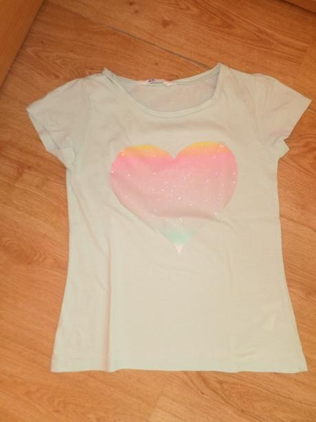 Tričko se srdíčkem, h&m,146