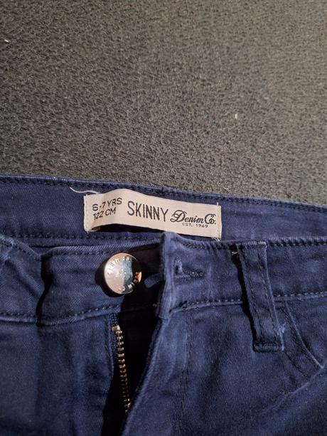 Dívčí džíny vel. 122cm(6-7let) značky skinny denim, denim co,122