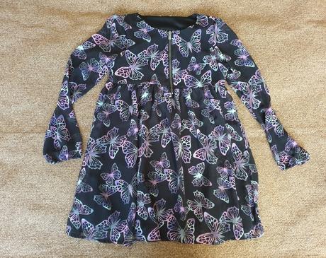 Dívčí šaty s motýlky lindex vel. 122, lindex,122