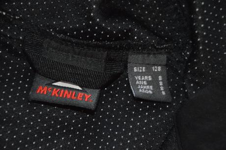 116 122 128 černá softshelová bunda, mckinley,122