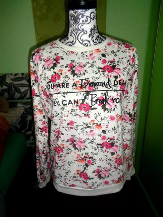 Květovaná mikina - růžičky, gate,m