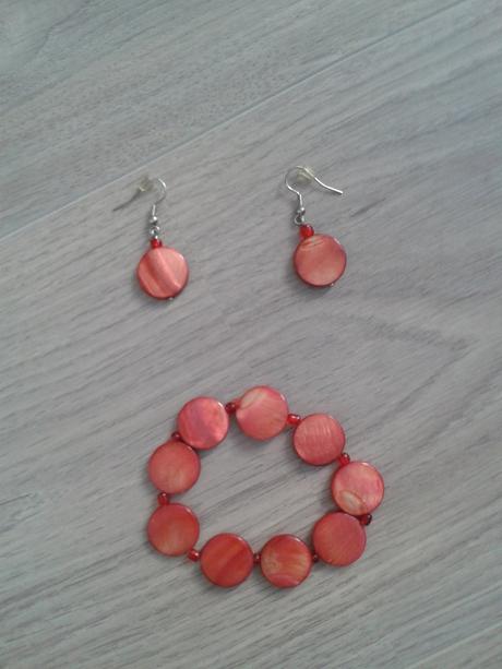 844 - sada náramek a náušnice, 