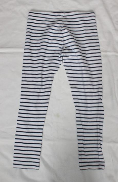 Vb77. pruhované 3/4 legíny 10-11 let, next,146