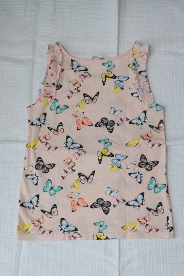 Dívčí tílko s motýlky, h&m,122