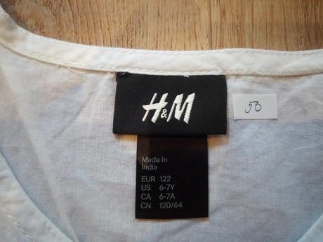 7 x košile / halenka, vel 122/128, 122