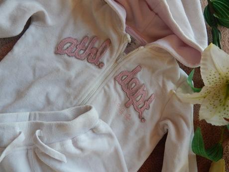 Semišova teplakova souprava, h&m,86