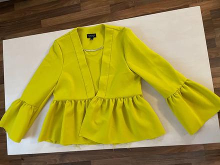Nové volánek sako ve výrazné barvě, vel m, topshop, topshop,m