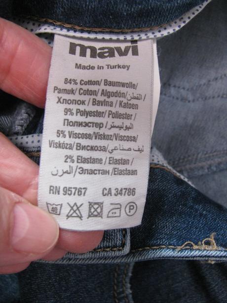 Strečové džíny, skinny, kratší sed -mavi 28/30, m