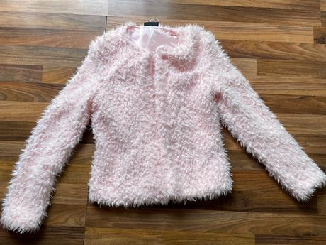 Kožíškový růžový top, vel xs, janina, vada podšívk, xs