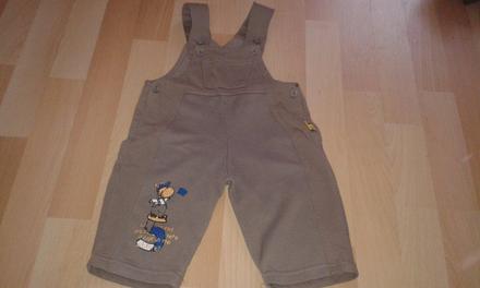 Lacláčky z teplákoviny - hnědé, vel. 74/80, frog,74