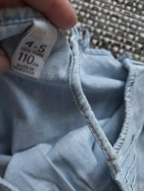 Světle modrý overal, zara,110