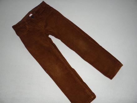 Chlapecké manžestráky zn. h&m vel.122, h&m,122