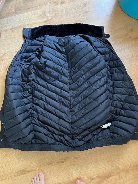 Kvalitní, teplý, péřový kabát zara, vel s, zara,s