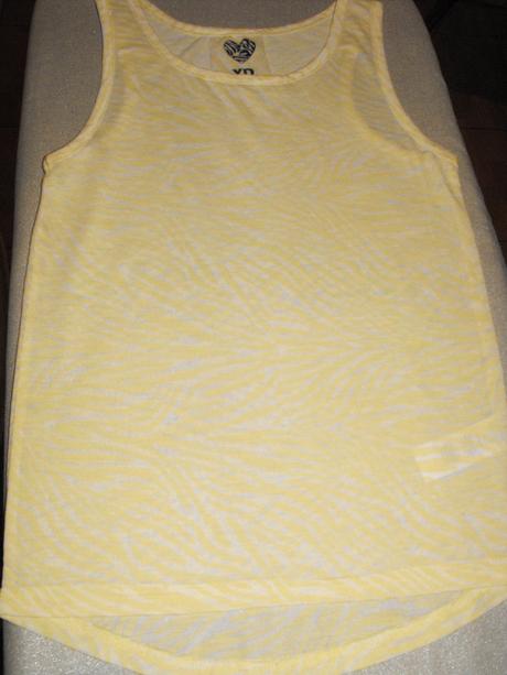 Žltý transparentný top young dimension - nenosený, topomini,152