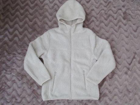 Chlupatá mikina bílá-smetanová, 134