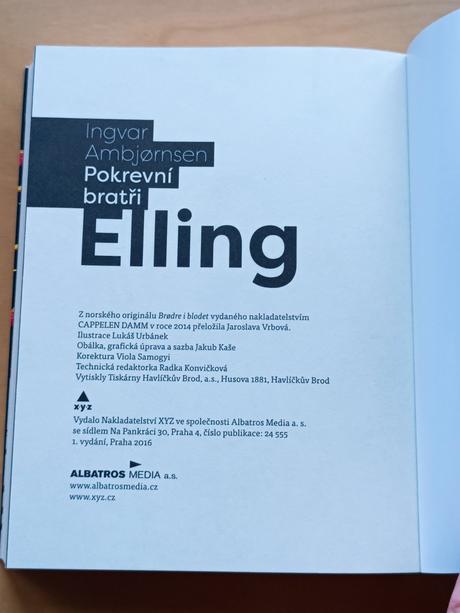 Knížka elling pokrevní bratři - ingvar ambjornsen, 