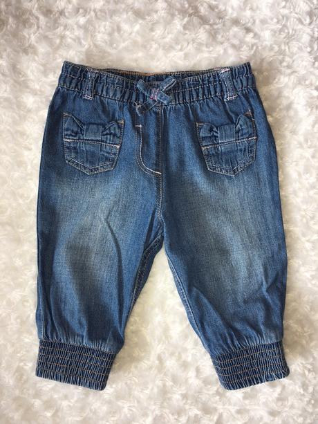 Modré riflové/džínové 3/4 kraťasy george, george,98