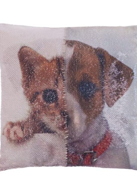 Flitrový měnící se polštář, 