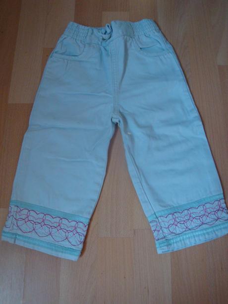 Kalhoty plátěné pro holčičky - vel. 92, adams,92
