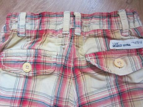 Peckovní kostkované kraťasy, h&m,98