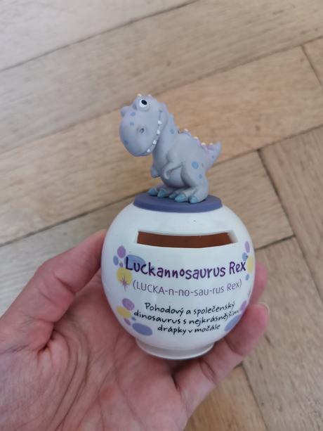 Pokladna pokladnička kasička dinosaurus, 