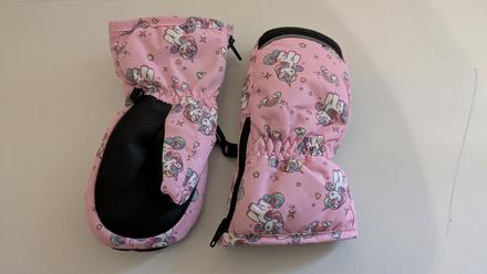 Ka465 teplé zimní rukavice, palčáky na 2 - 3 roky, 98