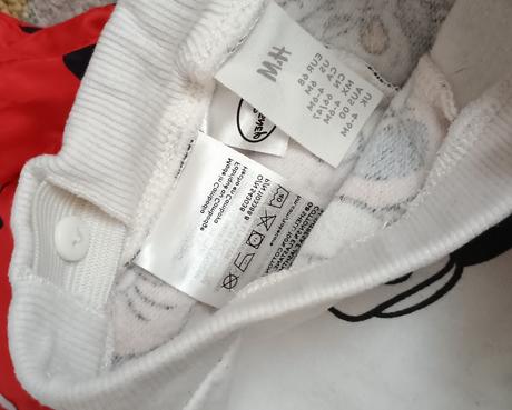 Nádherný 3 dílný komplet s minnie, h&m,68