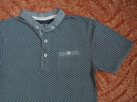 Modré tričko triko s límečkem polo, rebel,134