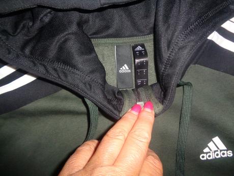 Luxusní khaki bavlněná mikina adidas, adidas,s