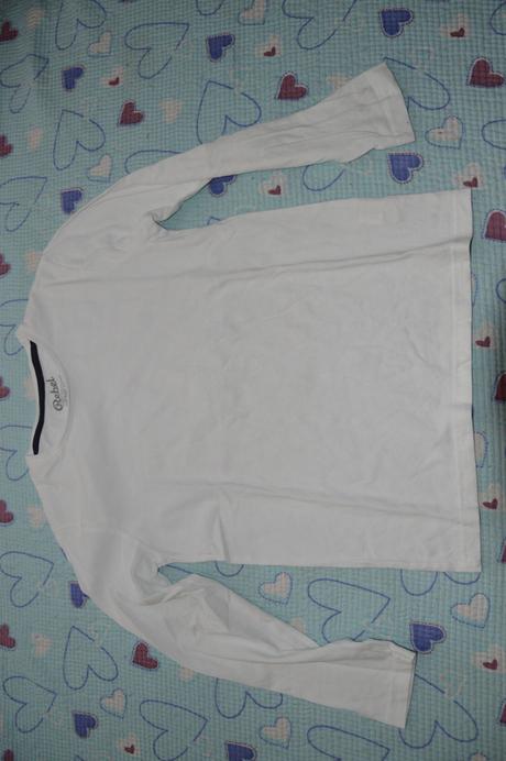 Bílé bavlněné triko, rebel,146