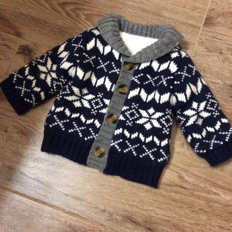 Hodně teplý svetr s kožíškem, nutmeg,62