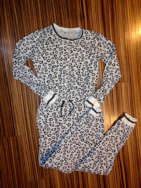 Super šedý bavlněný overal 146/152, 146