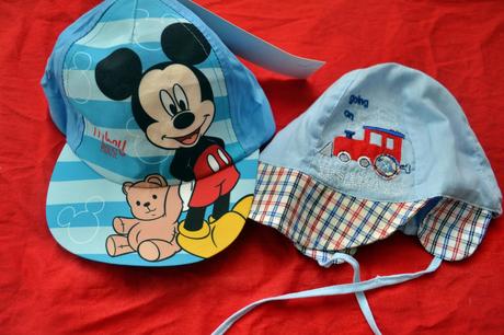 2x letní kšiltovka,obvod 48, disney,74 / 80 / 86