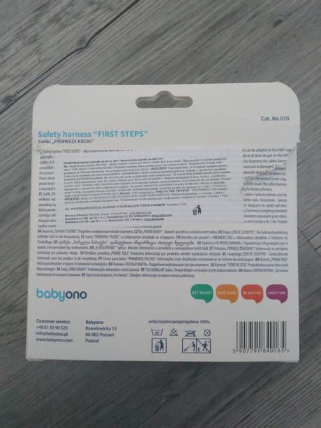 Bezpečnostní popruhy na dítě 6m+, babyono
