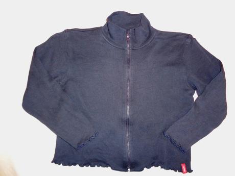 Pěkná modrá volánková mikina 128/134, esprit,128
