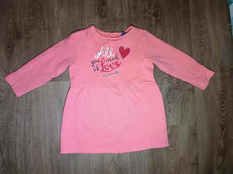 Teplejší lososové šaty lupilu, vel.86/92, lupilu,86