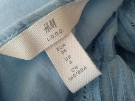 Dámské letní šaty midi h&m 34 xs, h&m,xs