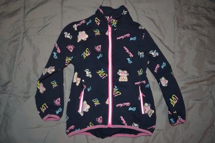 Dívčí mikina v.110, na zip,bavlna, kugo,116